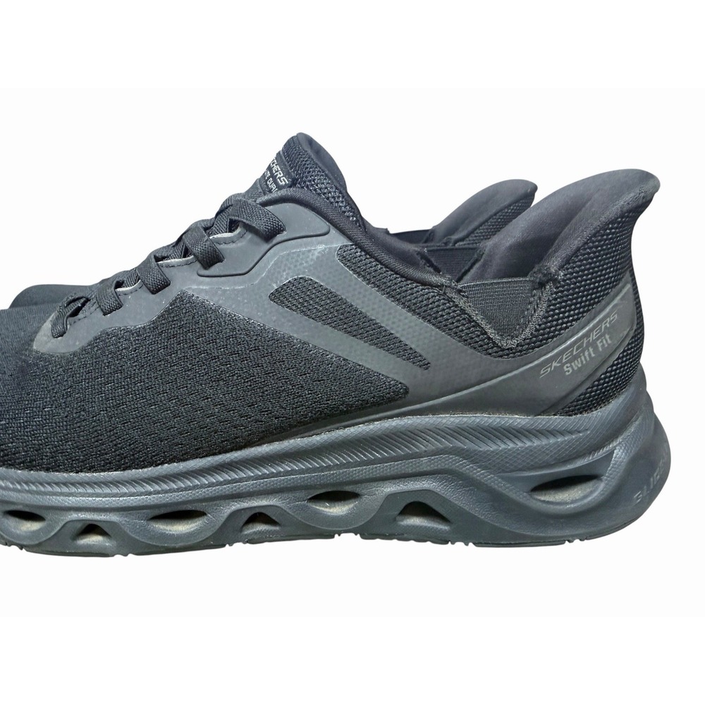 Skechers Mens Glide Lite Swift Fit Hands Free Slip On Walking Shoes Black 13 - Picture 9 of 15
